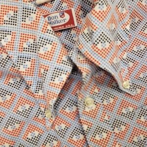 Vintage 70s Butterfly Collar Don Walker Shirt XS